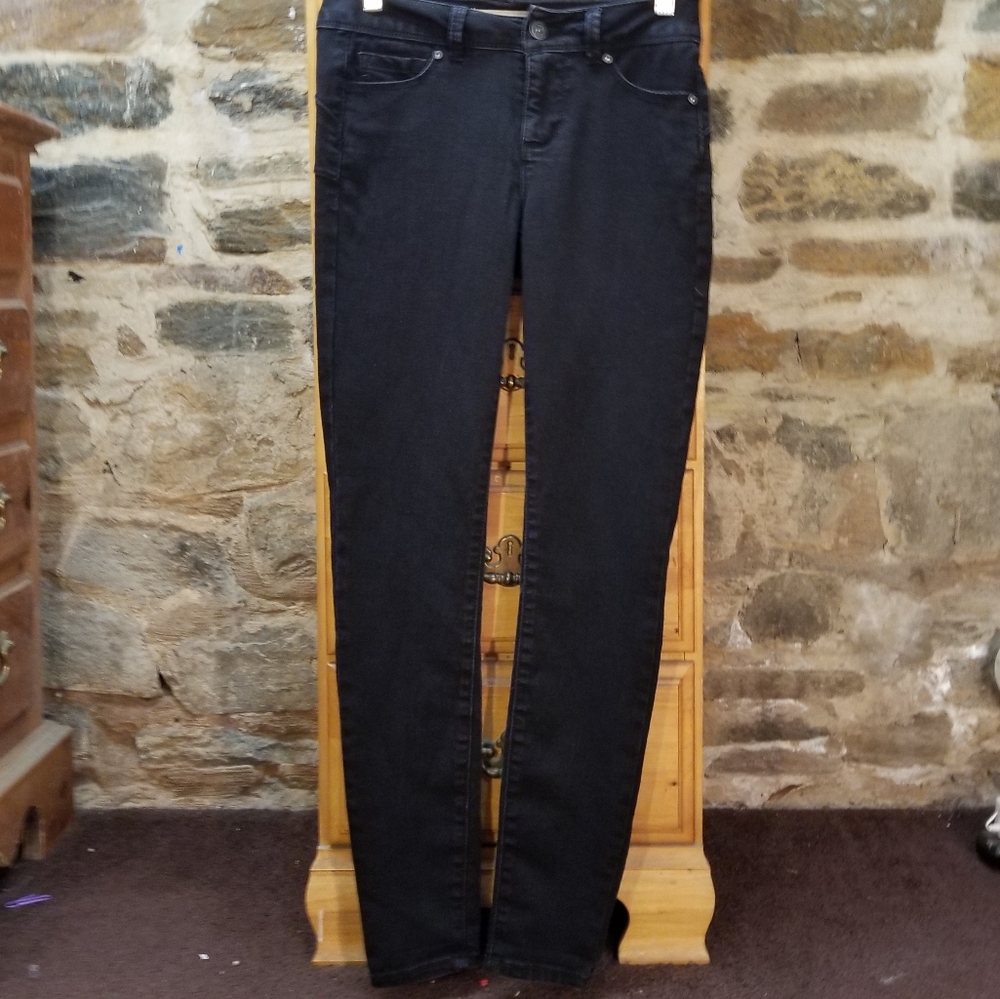 Blue Spice Black Denim 5 Pocket Stretch Jeans.